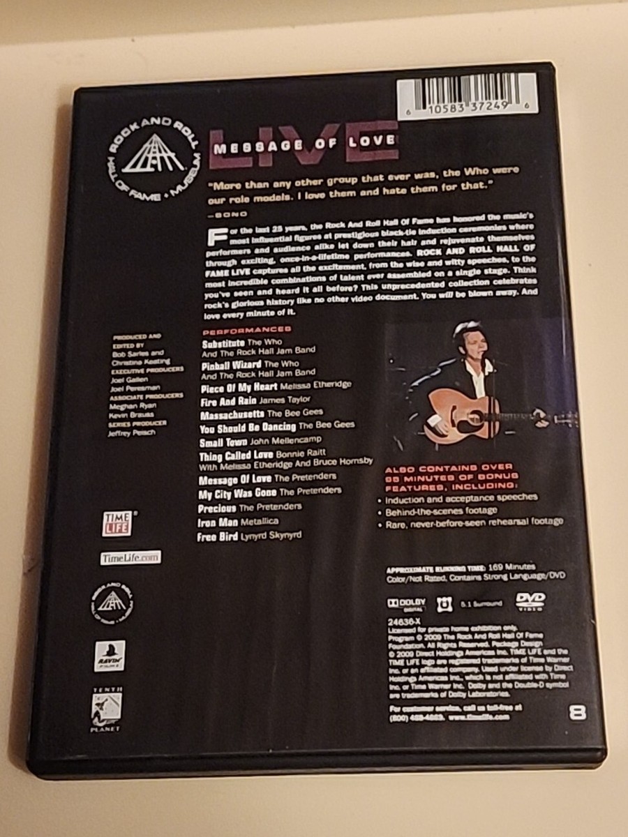 Rock and Roll Hall of Fame: Message of Love (DVD, 2009