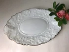 VTG Bison Head Milk Glass Tray Dresser Buffalo Head Plate Dish Murray Vanity