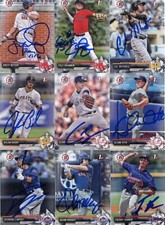 QUINN BRODEY SIGNED 2017 BOWMAN DRAFT PROSPECT ROOKIE CARD AUTO