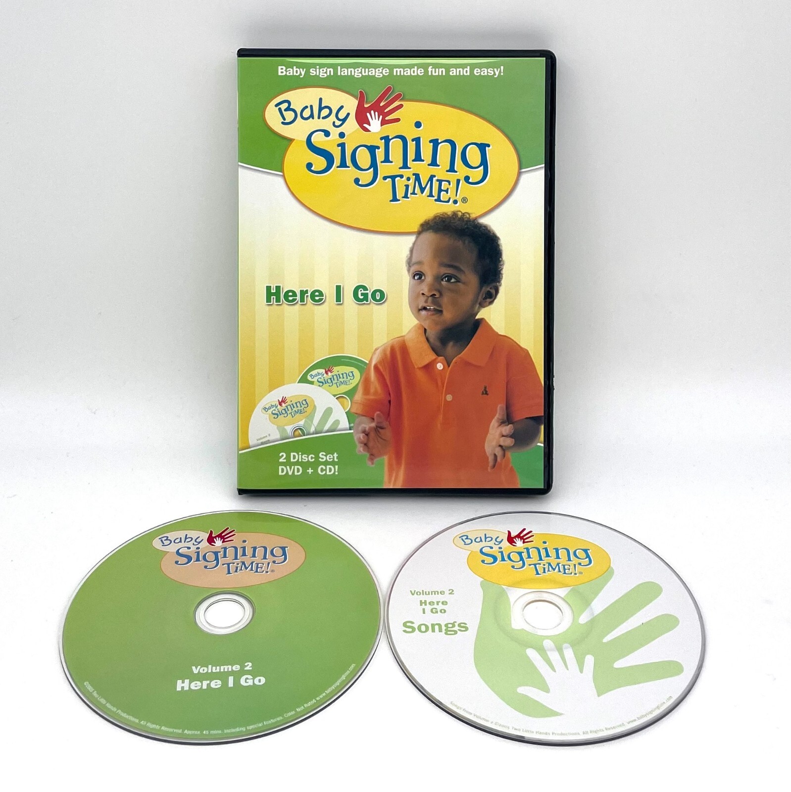 Baby Signing Time 2 Here I Go DVD + CD 2 Disc Set eBay