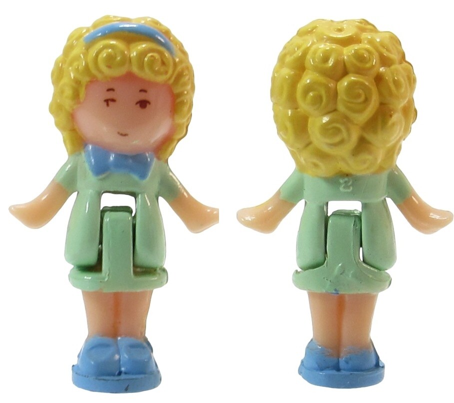 1990 Vintage Polly Pocket Doll Pretty Hair Playset - Polly Bluebird Toys