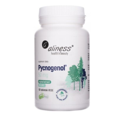 Aliness Pycnogenol  50 mg extract 65% OPC 60 Tabs