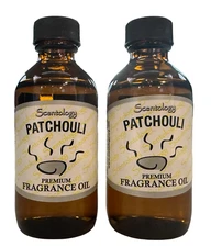 Scentolgy 2 Oz Patchouli Bottle of 100% Pure Fragrance Oil 2 Pack- Made in USA