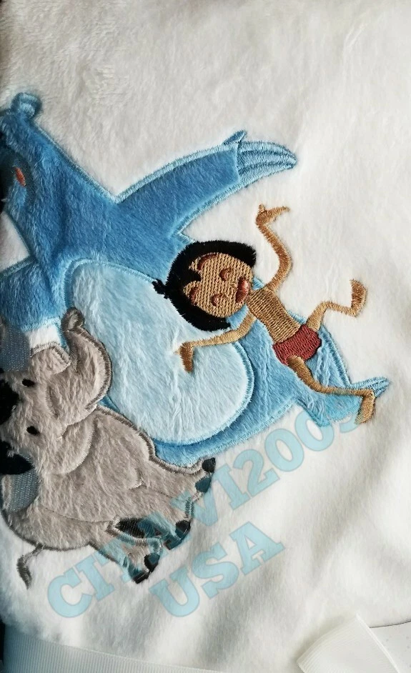 MANTA BEBÉ TIENDA DISNEY EL LIBRO DE LA SELVA - VERDE BLANCO - REGALO NIÑO NIÑA ORIGINAL Foto 2 de 4