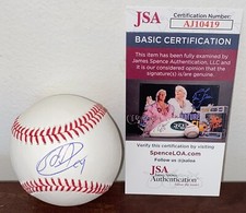 Sandy Alcantara Signed Rawlings MLB Baseball Inscribed CY Miami Marlins JSA