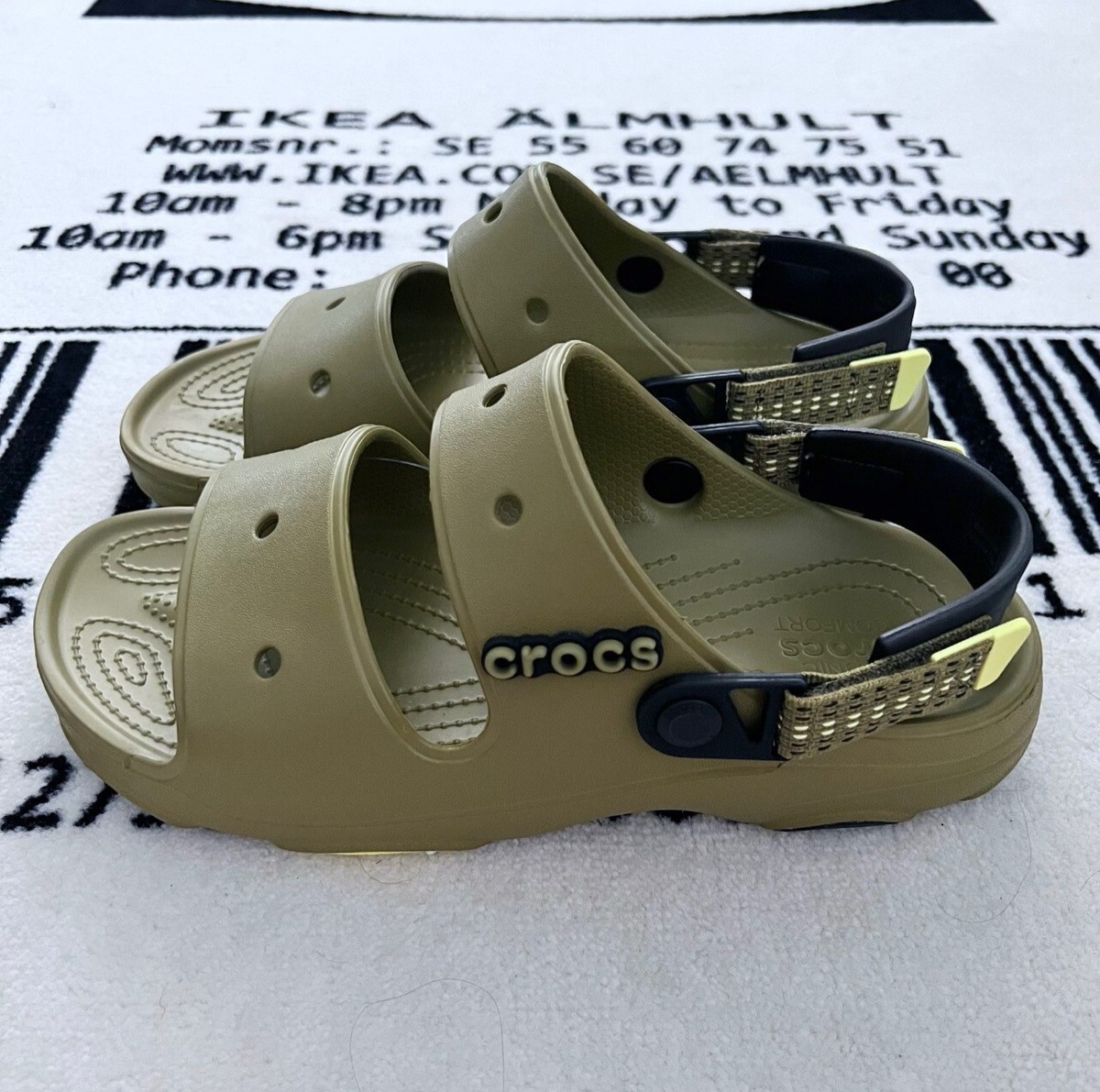 CROCS Classic All Terrain Sandals Olive Green Aloe Size 12us Men