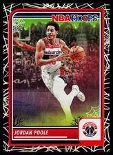 Jordan Poole 2023-24 Hoops Haunted Hoops #277 Holo Webs Washington Wizards