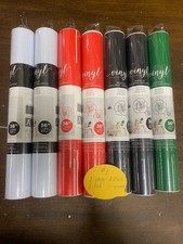VINYL ADHESIVE ROLLS LOT  1 - EACH ROLL 12"X36" - 7 ROLLS PER LOT