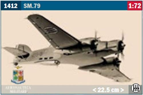 Italeri 1412 1:72 S.M.79 M Sparviero – Modélisme, kit de construction, modélisme, bricolage, loisirs, collage, kit de construction en plastique, fidèle aux détails