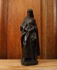 Antique french religious bronze look Statue of Saint Joan of Arc by Déchin
