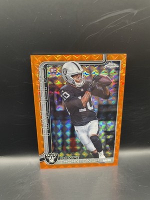 2025 Topps Chrome Orange Geometric Refractor Dont'e Thornton Jr. ROOKIE /25 #385