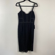 Express Lace Bodycon Dress Size 6 Black Fairy Goth Grunge Sleeveless