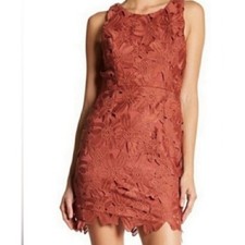 ASTR The Label Lace Dress Sleeveless Floral Occasion Party Mini Dress Sz Med