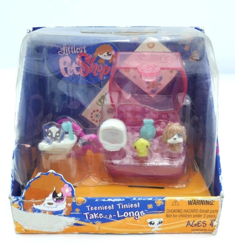 Littlest Pet Shop Teeniest Tiniest Take-A-Longs Sheepdog (2008) NIB Rare