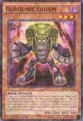 Gorgonic Golem - BP03-EN110 - Shatterfoil - 1st Edition - Damaged