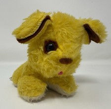 Russ Berrie Puppy Dog Gravel Foam Plush Stuffed Animal Vintage 1976 Pink Tongue