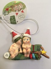  May Gibbs Christmas Ornament  Snugglepot and Cuddlepie Ornament 