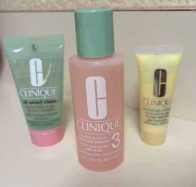 New Clinique 3-step skin care travel size set~ combination/oily skin type