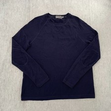 Vince Sweater Adult Medium Blue Crew Neck Long Sleeve Pullover Soft Knit Mens M