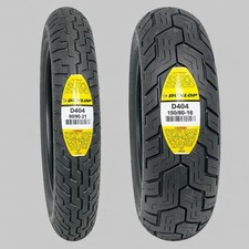 DUNLOP 80/90-21 Front 150/80-16 Rear ( 2 Tire Set ) D404 Motorcycle Tires