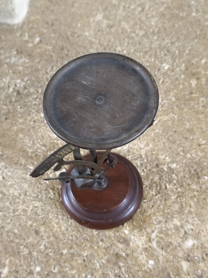 Ancien Pèse Lettres Napoléon III Objet de Vitrine Vintage Peson Balance 318,7 g - Photo 3/4