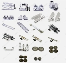 Aluminum Metal Upgrade Parts DIY Fit for 1/10 VRX RH1043 RH1045 Rc Car Silver