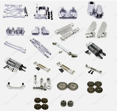 Aluminum Metal Upgrade Parts DIY Fit for 1/10 VRX RH1043 RH1045 Rc Car Silver