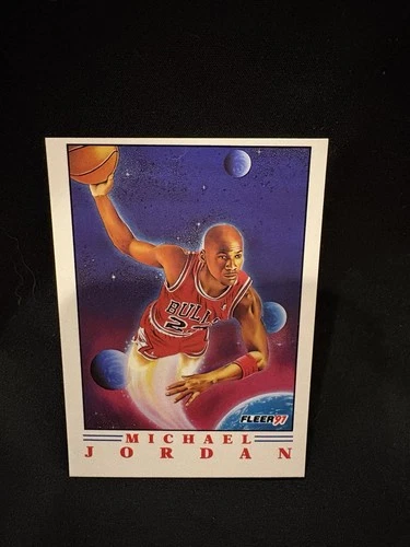 1991-92 Fleer Pro Vision Insert Card Michael Jordan Card #2