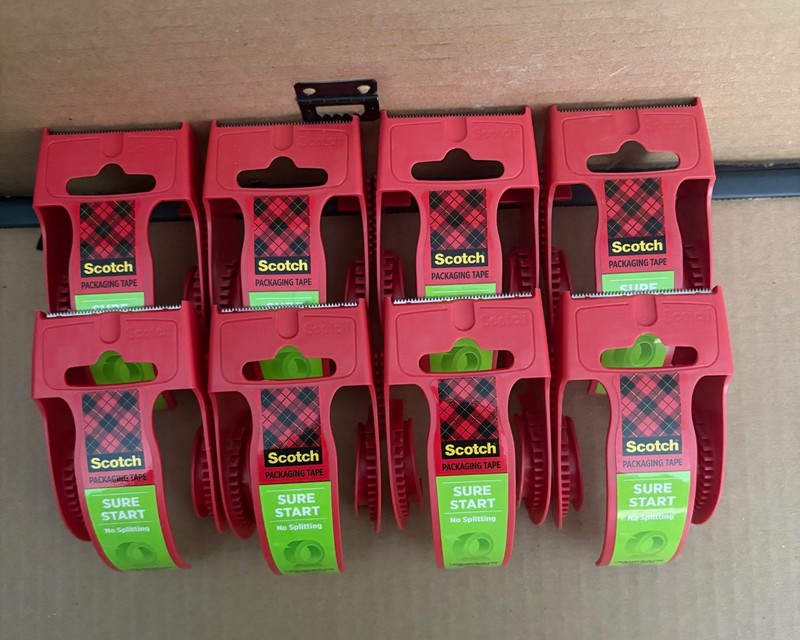 3M SCOTCH HANDHELD TAPE DISPENSER HEAVY DUTY SHIPPING PACKING LOT OF 8