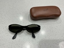 Persol Vintage Sunglasses Italy Genuine 60s Black Frame Outdoors