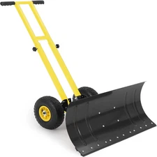 Snow Shovel 29x14 With Wheels Snow Pusher For Driveway Snow Pusher Shovel New