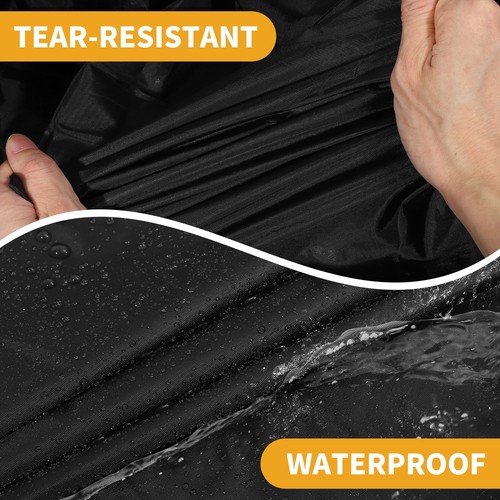 Car Cover Waterproof All Weather for Fiat 500 2007-2022 Black 210D-PU - Foto 7 di 8