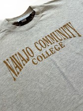 RARE Vintage 90s NAVAJO College Graphic T-Shirt L XL Made in USA SINGLE Stitch