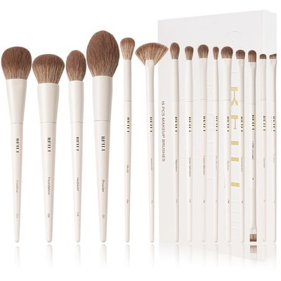 BEILI Make up Pinsel 15 PCS Pinselset Makeup Veganes, Schminkpinsel Set,