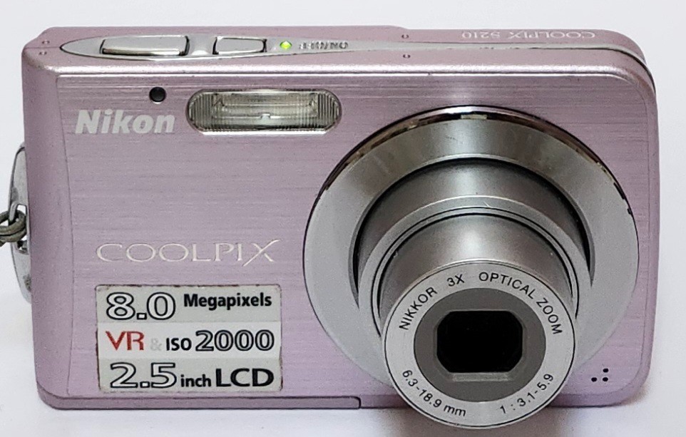 Nikon デジタルカメラ COOLPIX S210 付属品多数 Nikon COOLPIX S210 8.0MP Digital Camera Pink Tested W/ Battery
