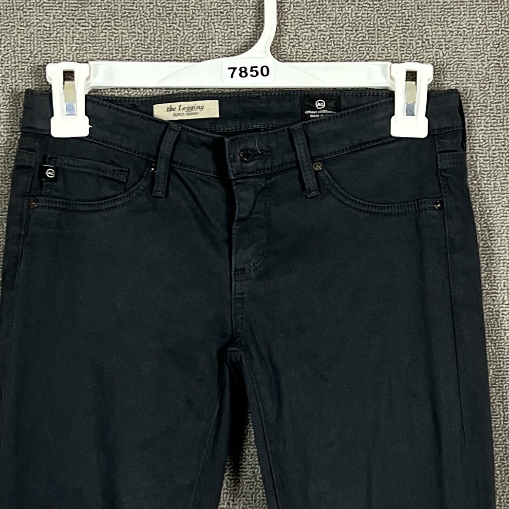 AG Adriano Goldschmied Jeans Womens 24R Black The Legging Super Skinny Denim thumbnail 2