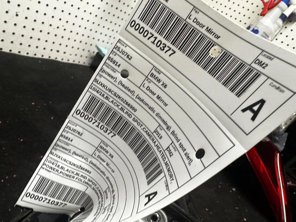 Espejo retrovisor lateral del conductor eléctrico térmico con cámara compatible con BMW X6 2060448 16-19 Foto 4 de 4