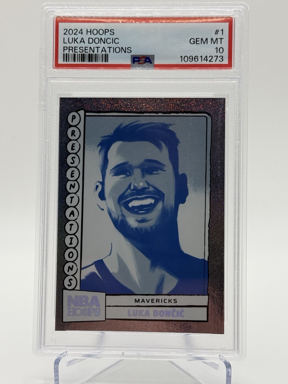 2024 Hoops Luka Doncic Presentations #1 PSA 10 GEM MT Mavericks
