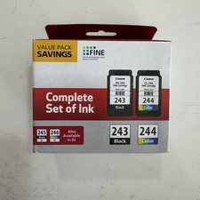 Canon PG-243 Black CL-244 Color Ink Cartridge Value Pack Genuine OEM New Sealed