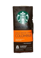 Starbucks Nespresso Kolumbia Średnie pieczone kapsułki kawy 10ct kapsułki Nespresso