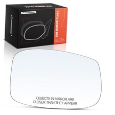Right Passenger Side Heated Mirror Glass with Backing Plate Compatible with