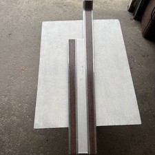 1965-1966 Mustang Used Original Wood Grain Console Center Chrome Trim 1965-1966 Mustang Used Original Wood Grain Console Center Chrome Trim