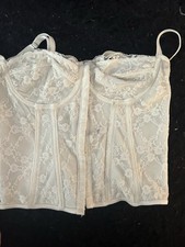 White lace corset top #corsettop shein size small