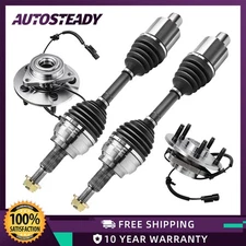 Front Wheel Bearing Hubs CV Axles Kit for 2006 2007 2008 2009 Dodge Ram 1500