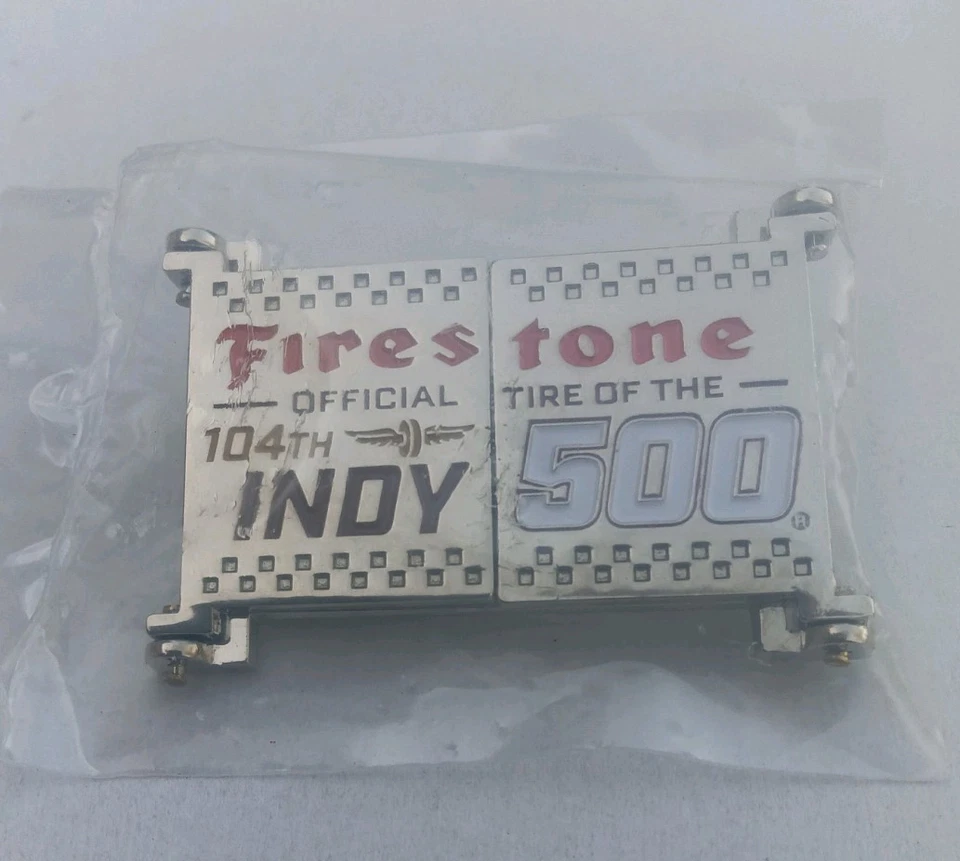 Indy 500 Firestone 104th Running Moving Door Lapel Hatpin Limited Edition Rare - Image 4 of 4