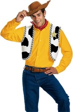 Costume Disney Woody Adult Accessory Kit Foam Hat Vest Sheriff Star Bandana