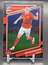 Donruss PLATA Óptica 2021-22 #100 Erling Haaland Noruega Copa Mundial de Qatar de la FIFA
