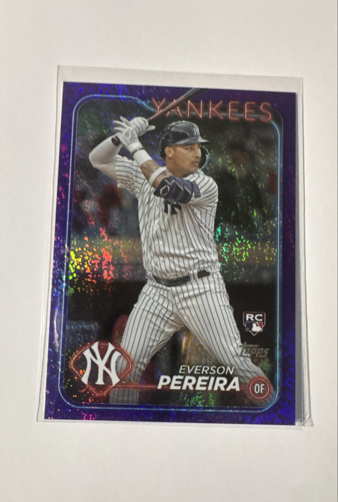 2024 Topps Series 2 - Everson Pereira #461 Purple Foil /799 (RC)