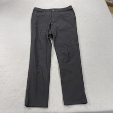 Lululemon ABC Pants Mens 30x30 Black Warpstreme Slim Casual Chino Button Preppy
