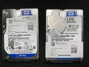 4台】 WD10JPVX 1TB HDD【0527W06】 Western Digital Blue WD10JPVX